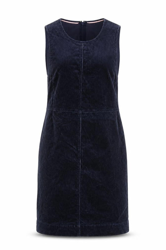 Boden Women’s Blue Corduroy Pinafore Dress UK 6 Knee Length