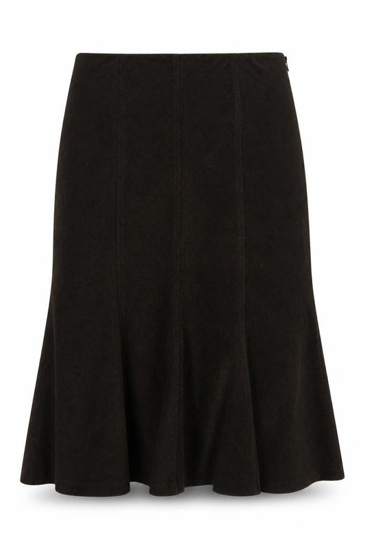 Per Una Women’s Black UK 12 Long Flare Corduroy Skirt