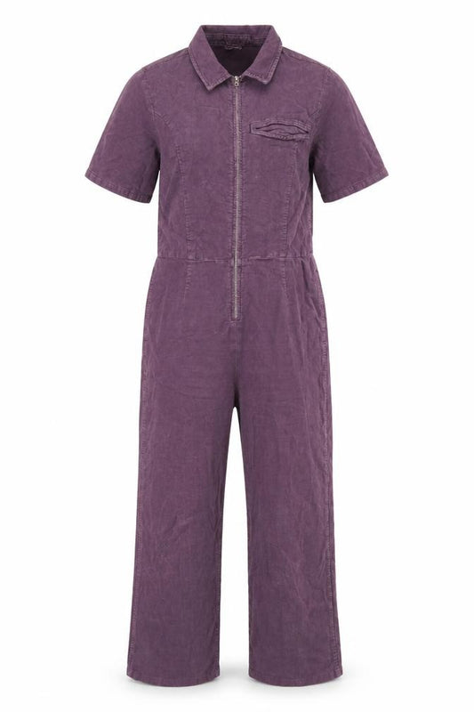 BDG Urban Outfitters Women Purple L Corduroy Zip Jumpsuit