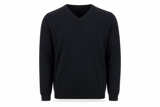 Hugo Boss Men’s Blue M Slim Fit V-Neck 100% Cotton Pullover Jumper