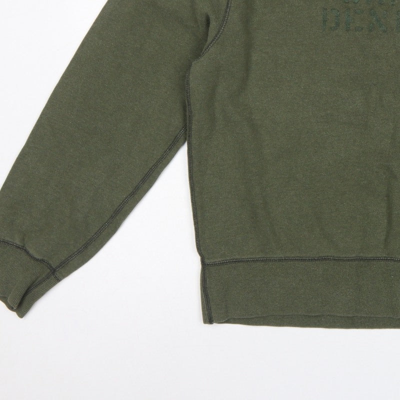 Gap Men’s Green S Pullover Crew Neck Logo Fleece Sweatshirt