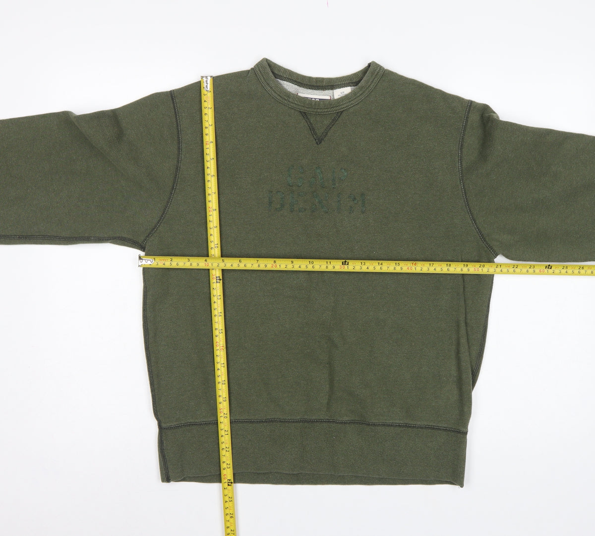 Gap Men’s Green S Pullover Crew Neck Logo Fleece Sweatshirt