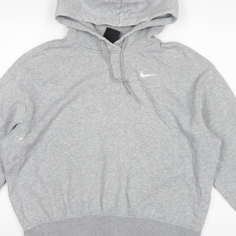 Nike Women’s Grey S Pullover Hoodie Logo Fleece Drawstring