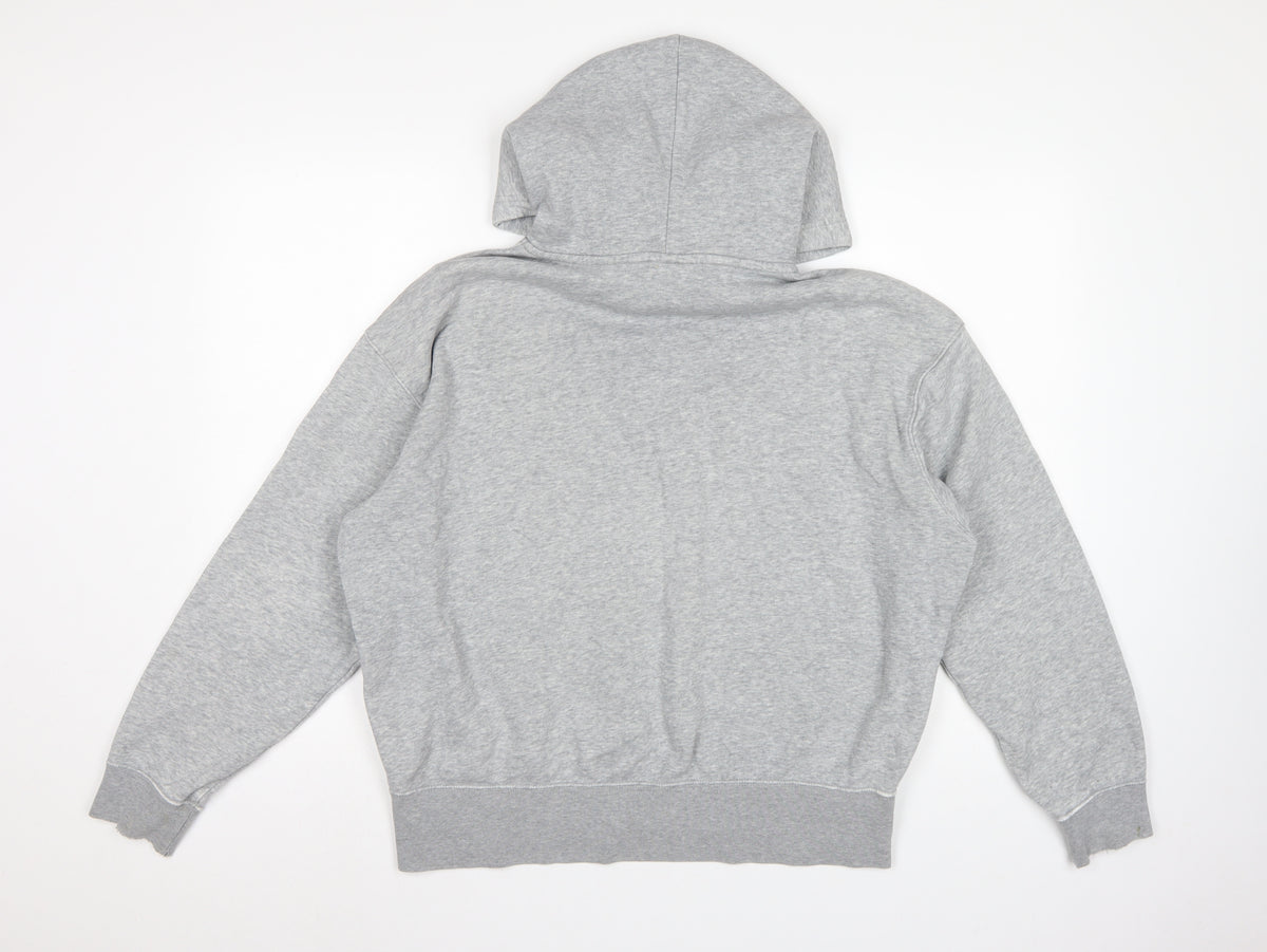 Nike Women’s Grey S Pullover Hoodie Logo Fleece Drawstring