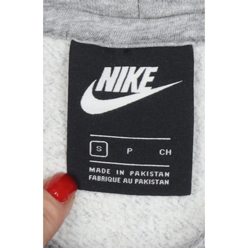 Nike Women’s Grey S Pullover Hoodie Logo Fleece Drawstring