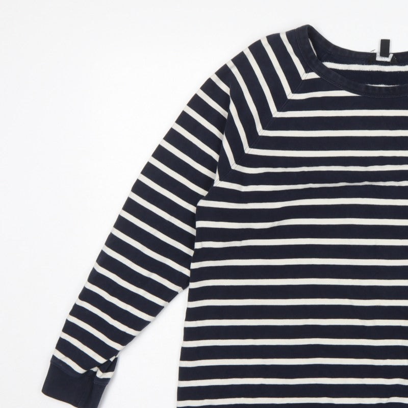 Isabella Oliver Women’s Blue Striped Size 4 Maternity Pullover Sweatshirt