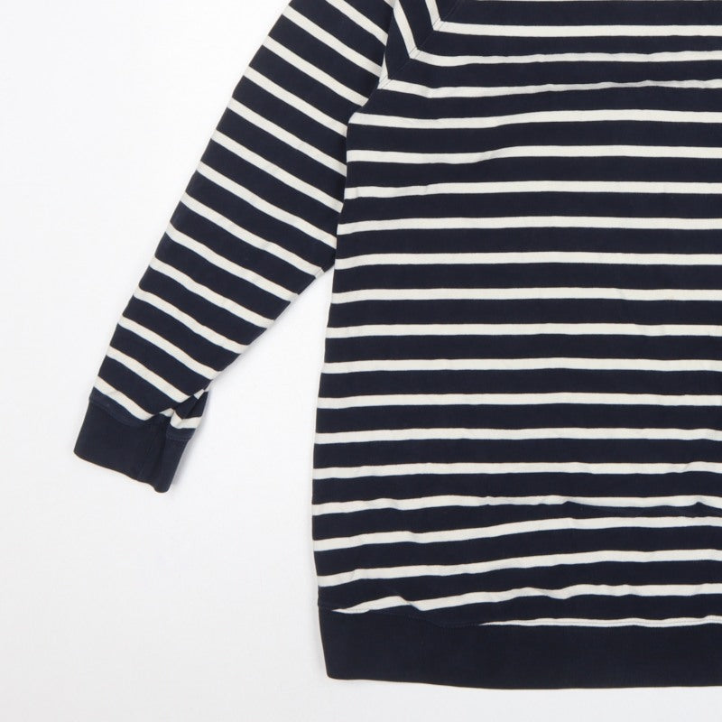 Isabella Oliver Women’s Blue Striped Size 4 Maternity Pullover Sweatshirt