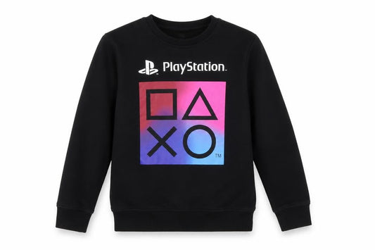 PlayStation Boys Black 10-11 Years Pullover Graphic Sweatshirt