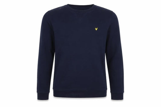 Lyle & Scott Boys Blue 14-15 Years Crew Neck Logo Pullover Sweatshirt
