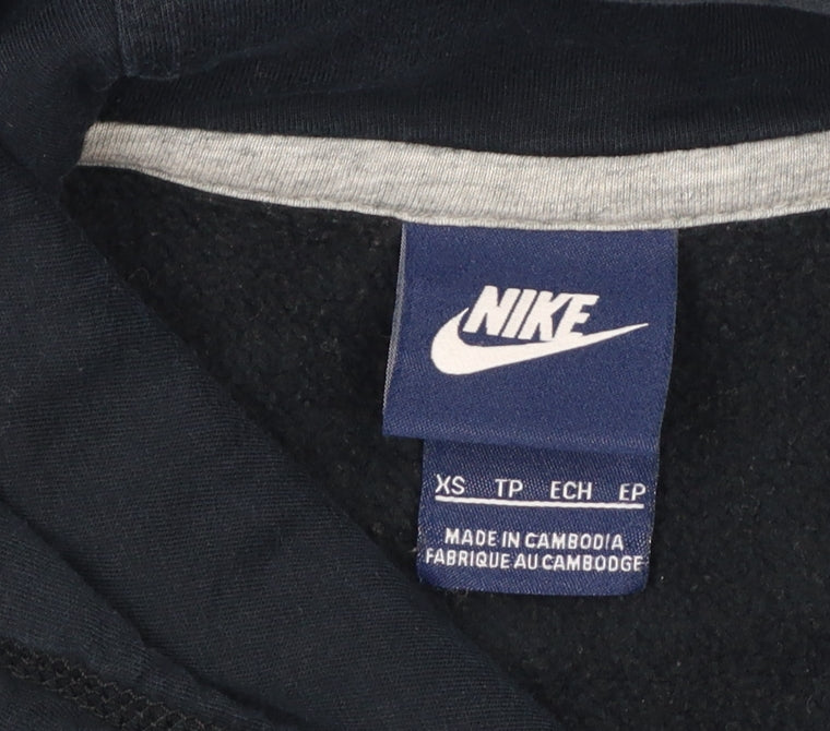 Nike Women’s Black XS Pullover Hoodie Logo Kangaroo Pocket