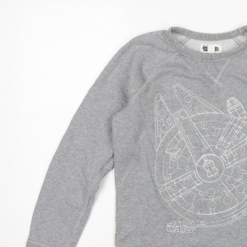 Gap Girls Grey 12 Years Pullover Star Wars Millennium Falcon Sweatshirt