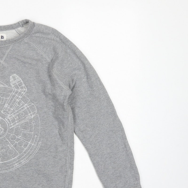 Gap Girls Grey 12 Years Pullover Star Wars Millennium Falcon Sweatshirt