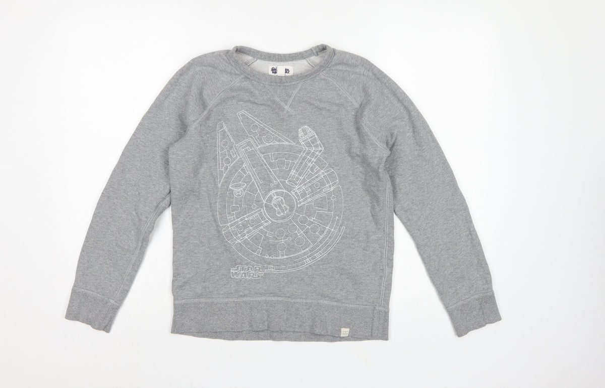 Gap Girls Grey 12 Years Pullover Star Wars Millennium Falcon Sweatshirt