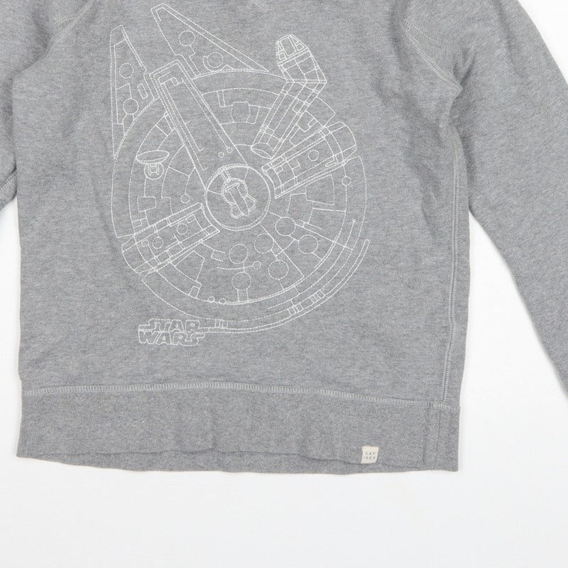 Gap Girls Grey 12 Years Pullover Star Wars Millennium Falcon Sweatshirt