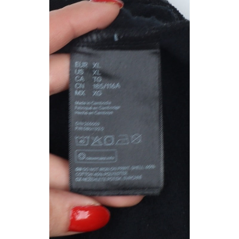 H&M Men Black XL Space Graphic Print Crew Neck Pullover Sweatshirt