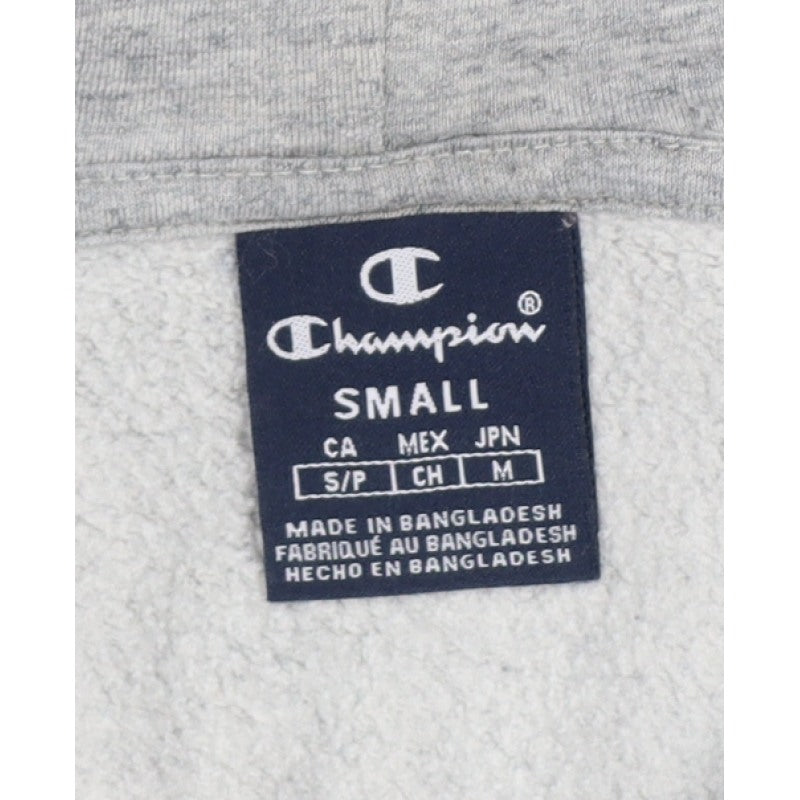 Champion Men's Grey Small Pullover Hoodie Logo Pocket Cotton Blend
