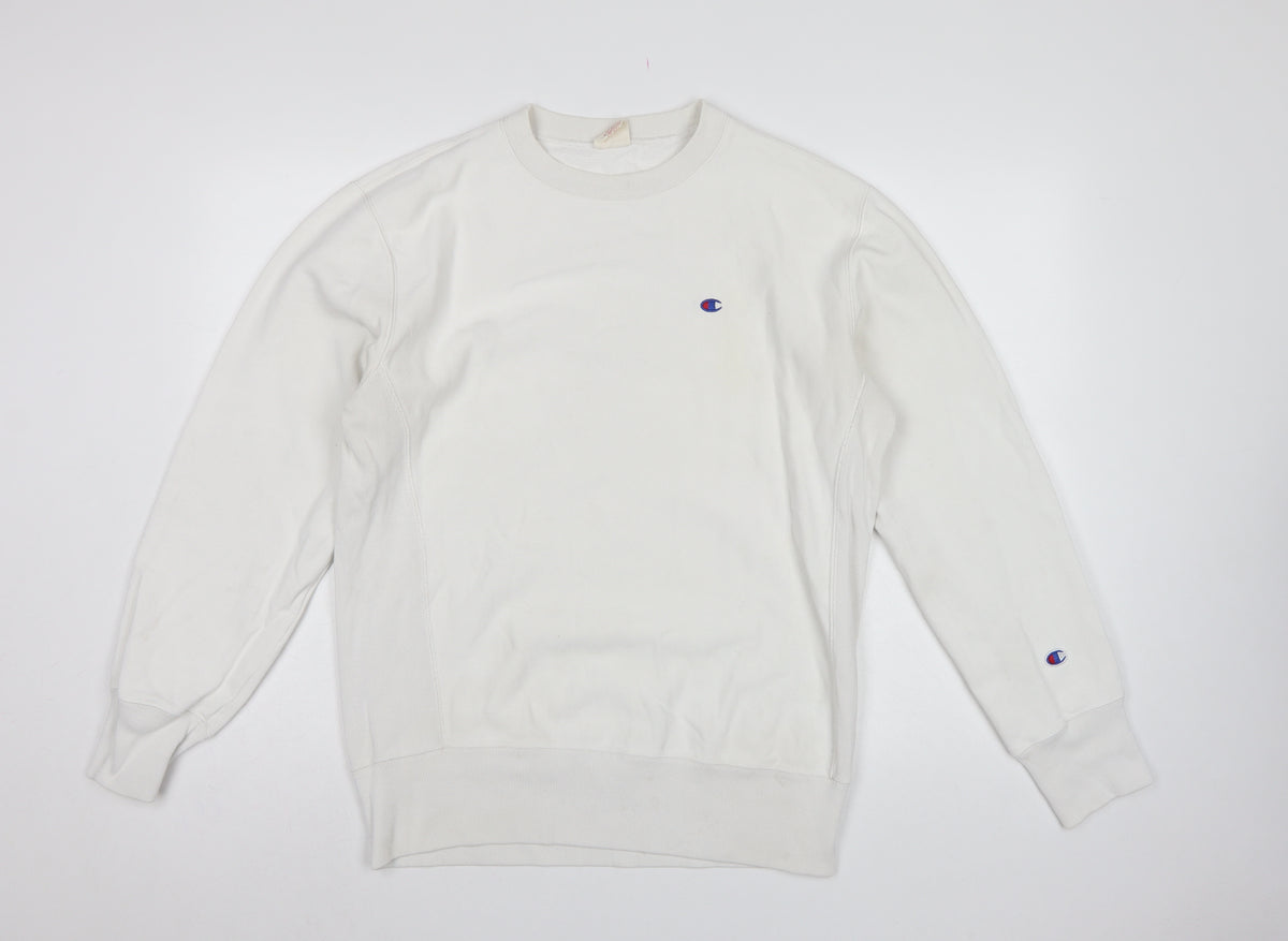 Champion Men’s Ivory XL Reverse Weave Crew Neck Pullover Sweatshirt