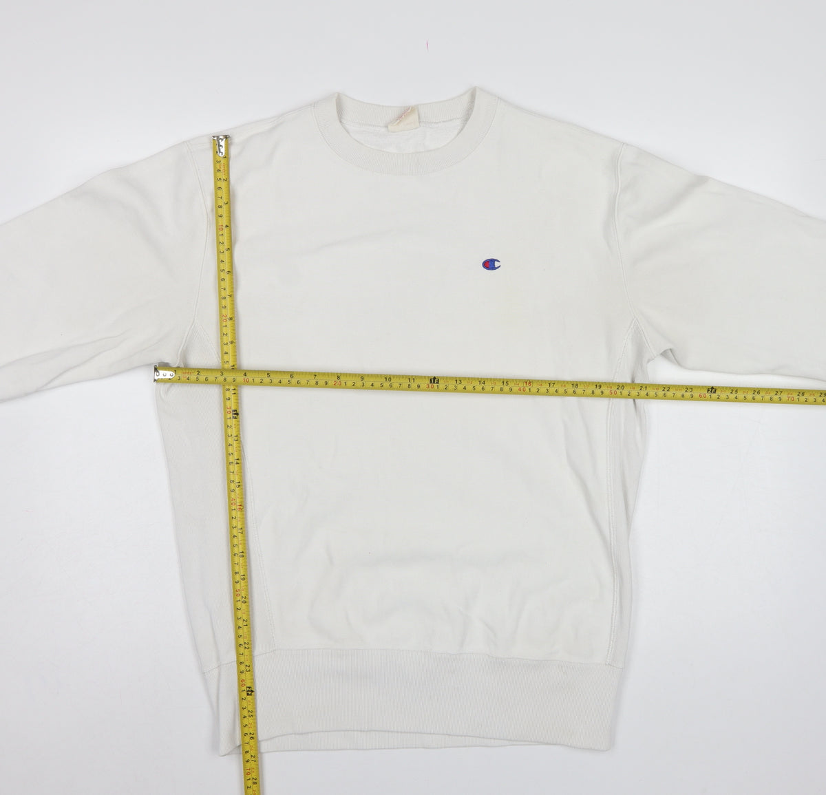 Champion Men’s Ivory XL Reverse Weave Crew Neck Pullover Sweatshirt