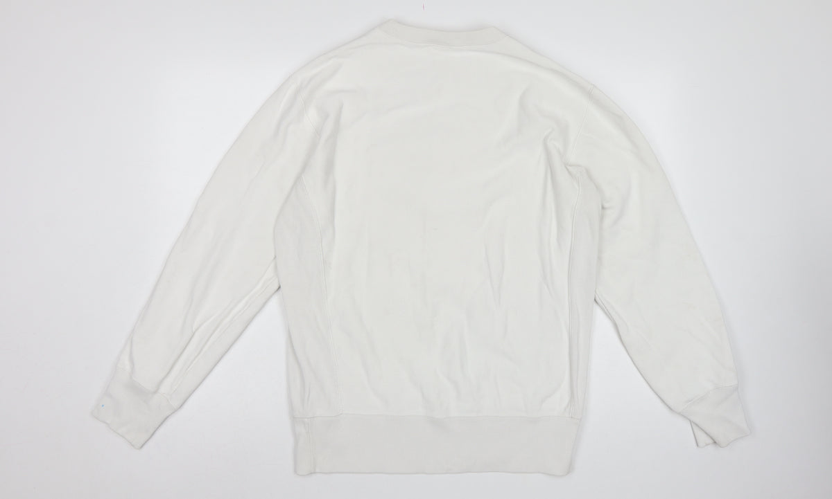 Champion Men’s Ivory XL Reverse Weave Crew Neck Pullover Sweatshirt