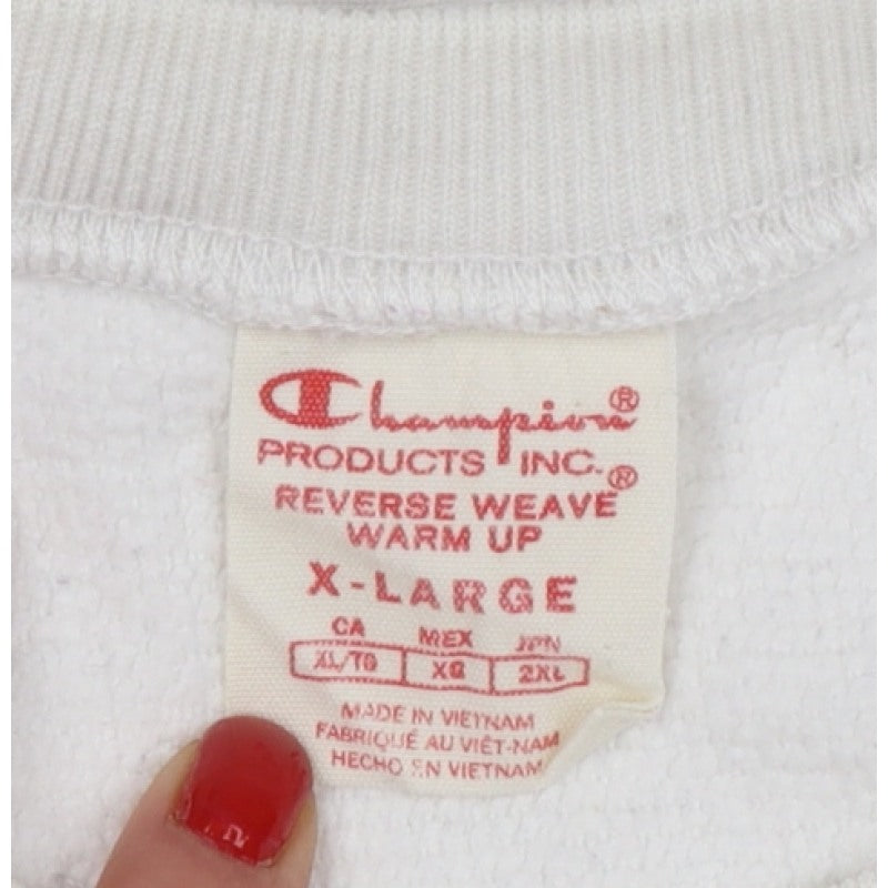 Champion Men’s Ivory XL Reverse Weave Crew Neck Pullover Sweatshirt