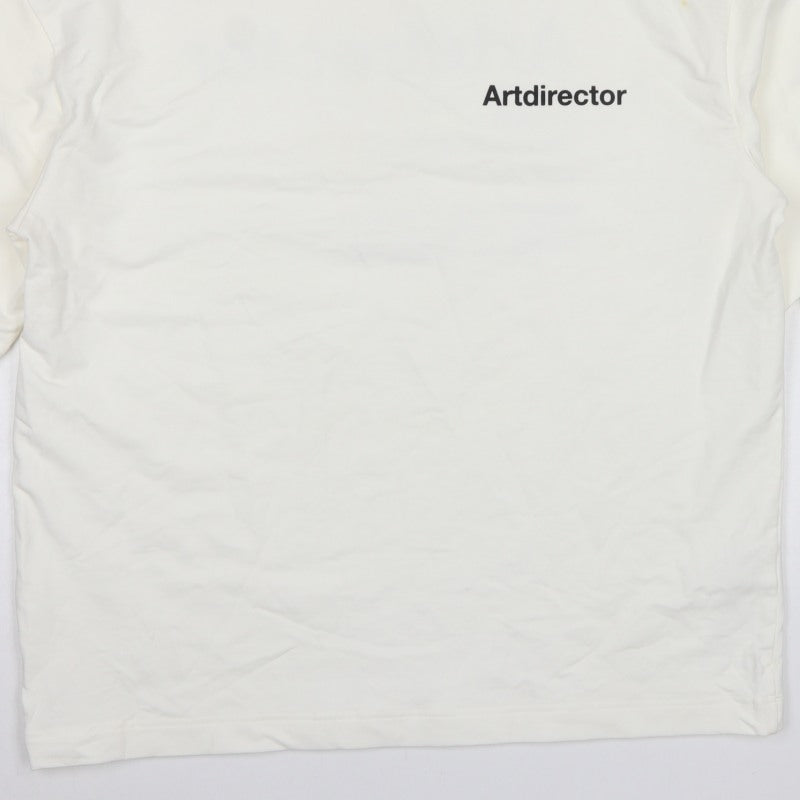 Zara Men Ivory M ArtDirector Graphic Print Crew Neck Pullover Sweatshirt