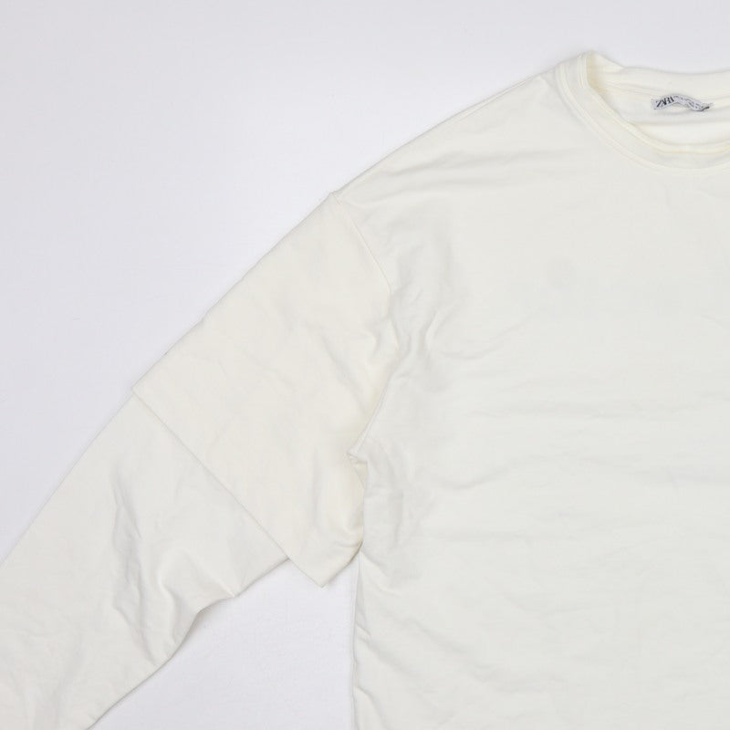 Zara Men Ivory M ArtDirector Graphic Print Crew Neck Pullover Sweatshirt