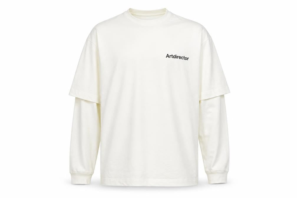 Zara Men Ivory M ArtDirector Graphic Print Crew Neck Pullover Sweatshirt