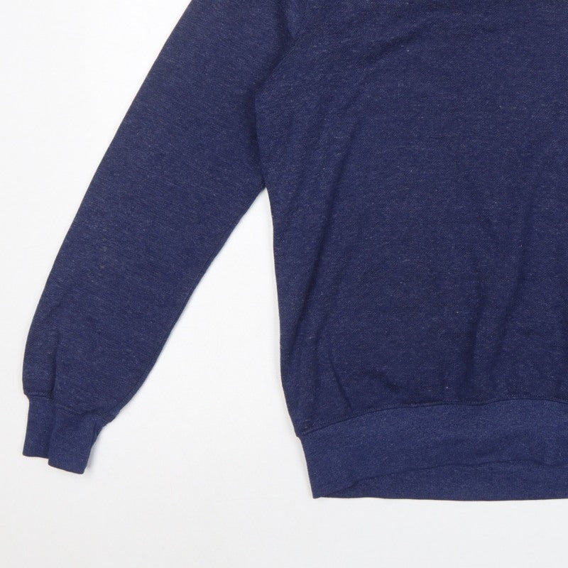 Alcott Men’s Blue Medium Pullover Crew Neck Fleece Sweatshirt