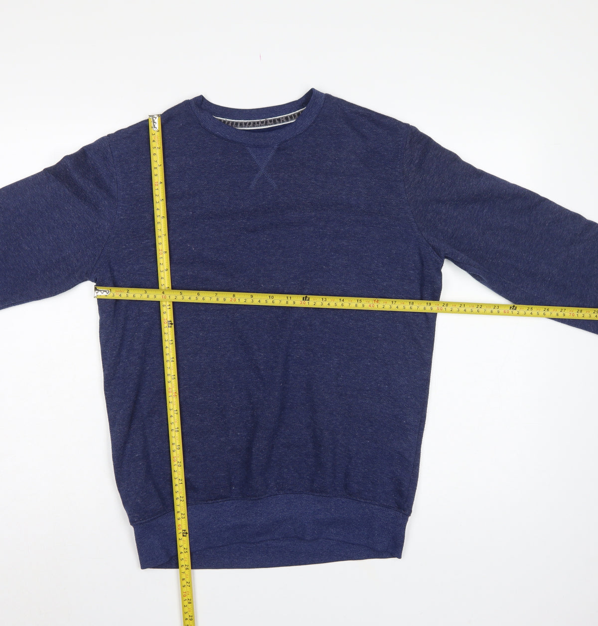 Alcott Men’s Blue Medium Pullover Crew Neck Fleece Sweatshirt