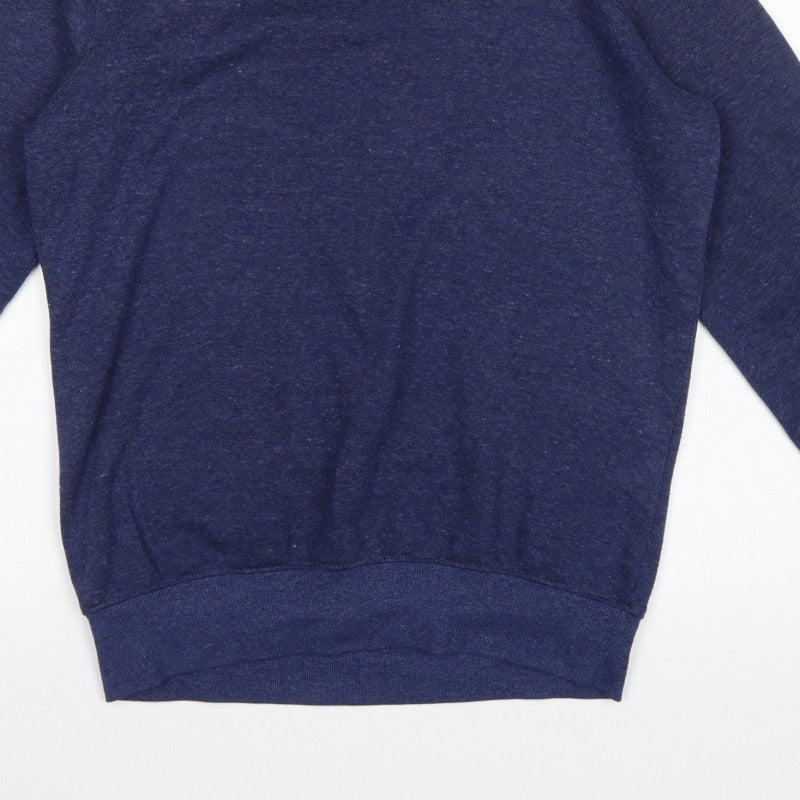 Alcott Men’s Blue Medium Pullover Crew Neck Fleece Sweatshirt