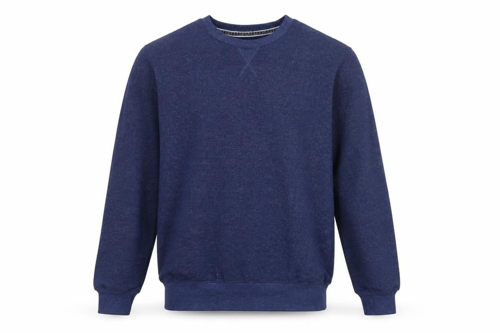 Alcott Men’s Blue Medium Pullover Crew Neck Fleece Sweatshirt