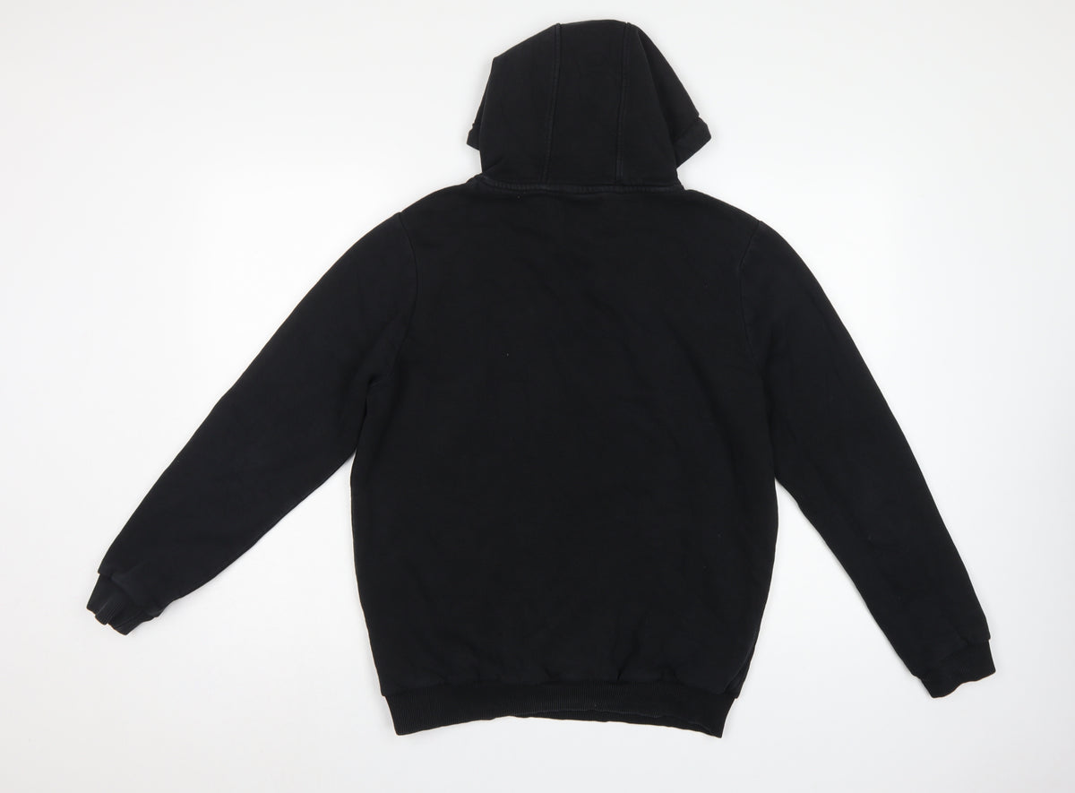Pre London Men's Black M Pullover Hoodie Gold Embroidered Logo