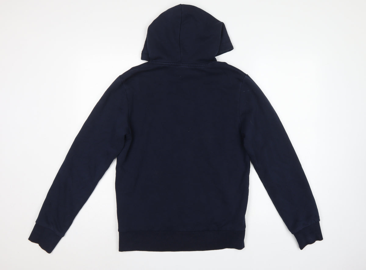 Jack & Jones Men’s Blue S Pullover Hoodie Mountain Graphic Logo