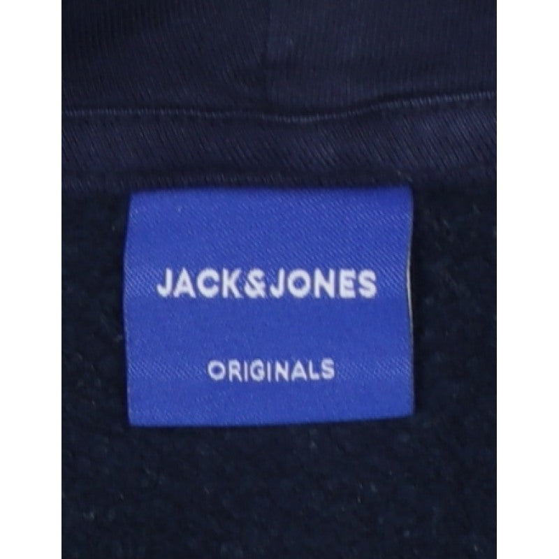 Jack & Jones Men’s Blue S Pullover Hoodie Mountain Graphic Logo