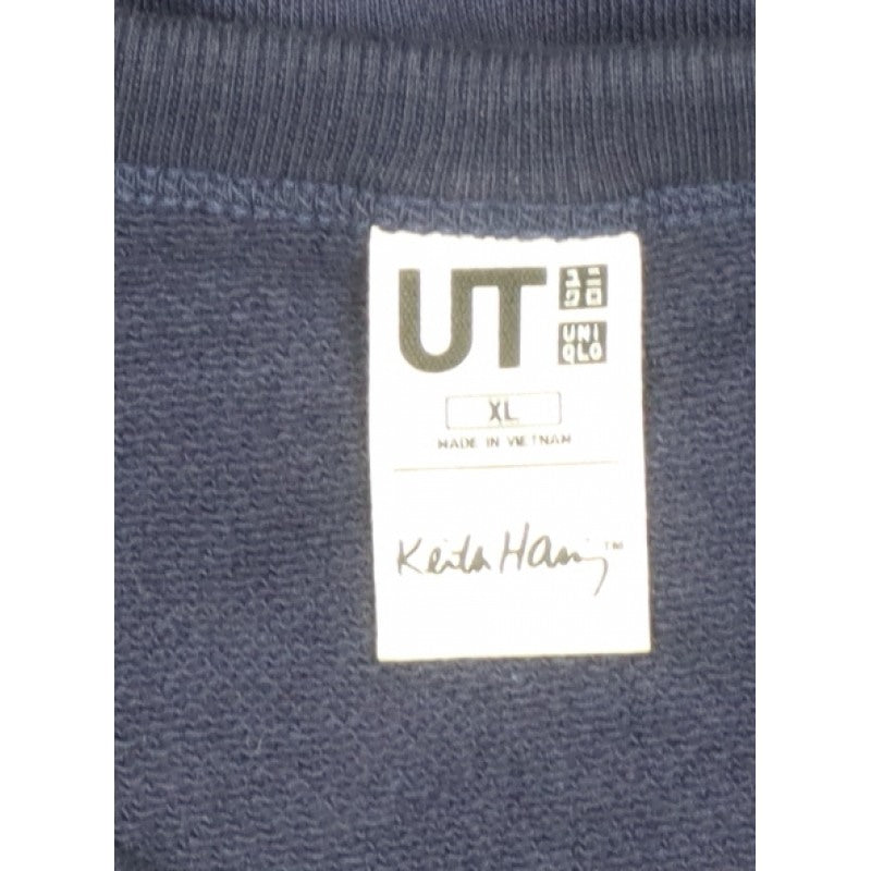 Uniqlo UT Keith Haring Unisex Blue XL Pullover Graphic Sweatshirt