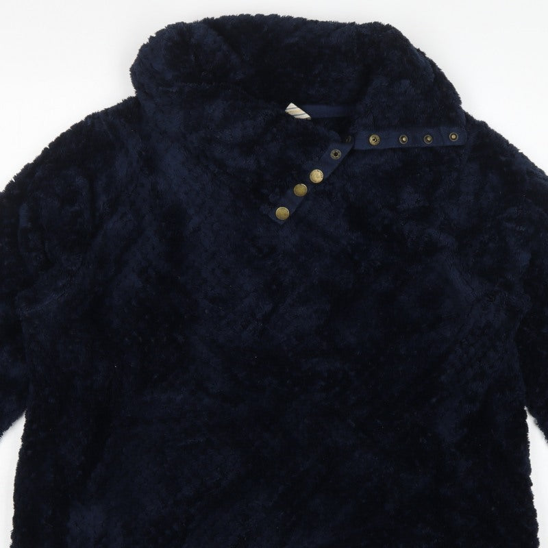 Regatta Women’s Blue UK 14 Hooded Fleece Snap Pullover