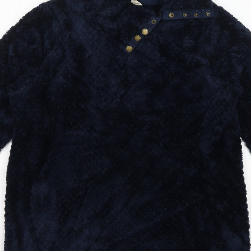 Regatta Women’s Blue UK 14 Hooded Fleece Snap Pullover