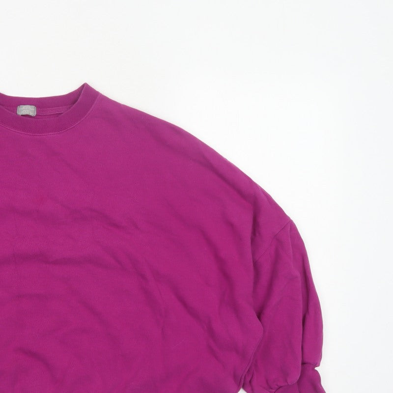 GAP Womens Purple L Pullover Crew Neck Fleece Sweatshirt