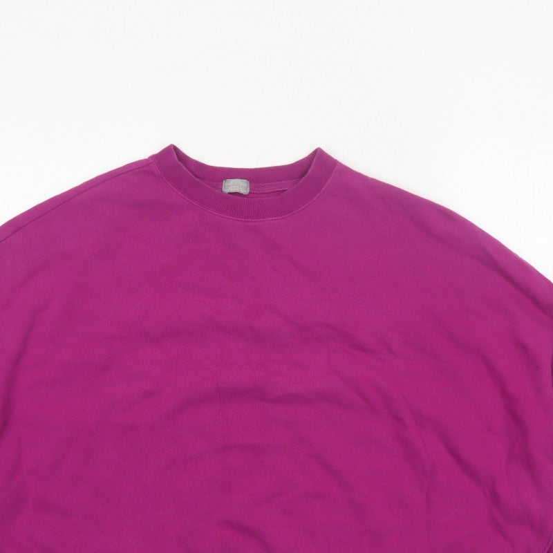 GAP Womens Purple L Pullover Crew Neck Fleece Sweatshirt
