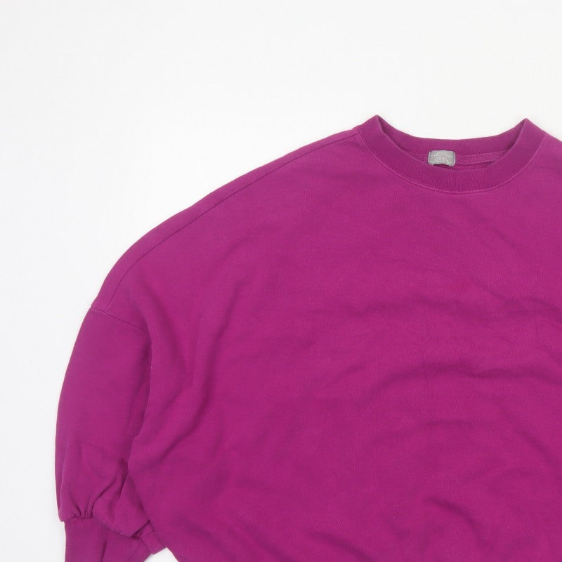 GAP Womens Purple L Pullover Crew Neck Fleece Sweatshirt