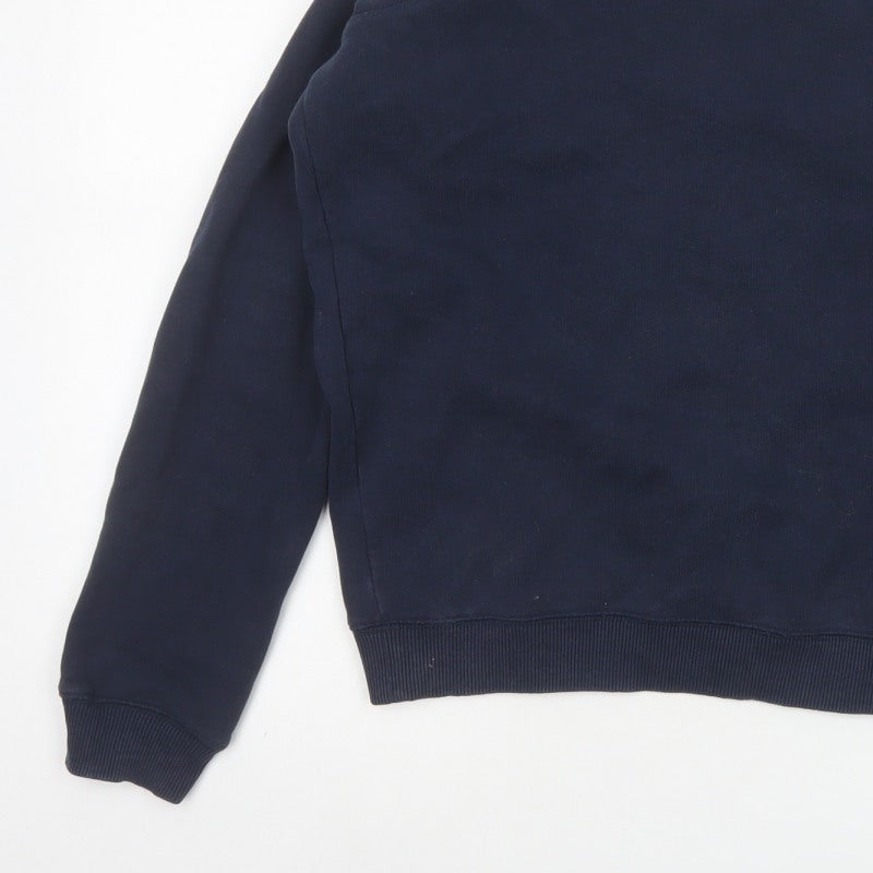 Jack Wills Women's Blue UK 12 Pullover Sweatshirt Embroidered Logo
