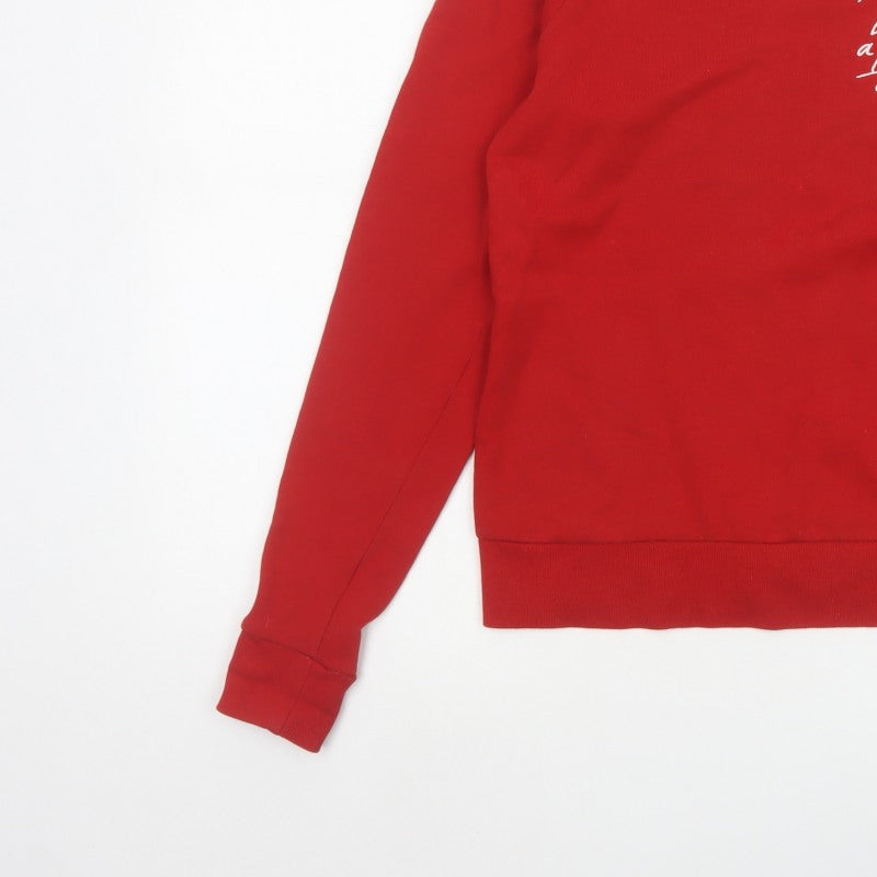 Warehouse Women’s Red S Pullover Sweatshirt Dream a Little Dream