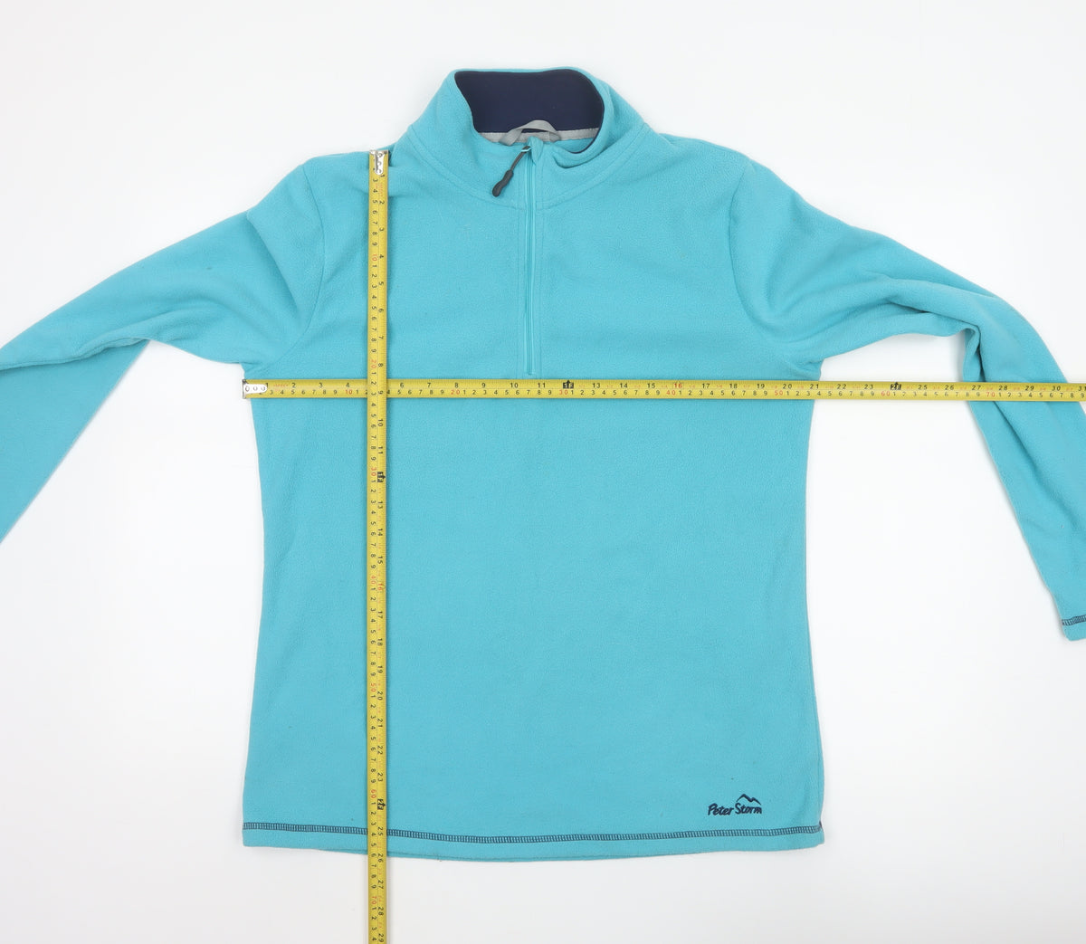 Peter Storm Women’s Turquoise UK 16 1/4 Zip Fleece Pullover Sweatshirt