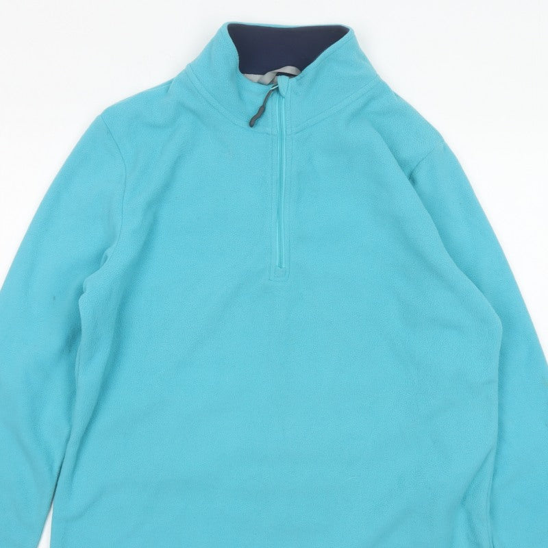 Peter Storm Women’s Turquoise UK 16 1/4 Zip Fleece Pullover Sweatshirt