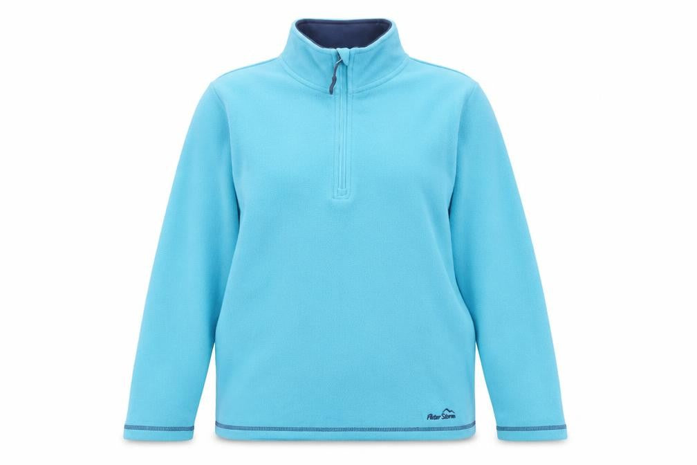 Peter Storm Women’s Turquoise UK 16 1/4 Zip Fleece Pullover Sweatshirt