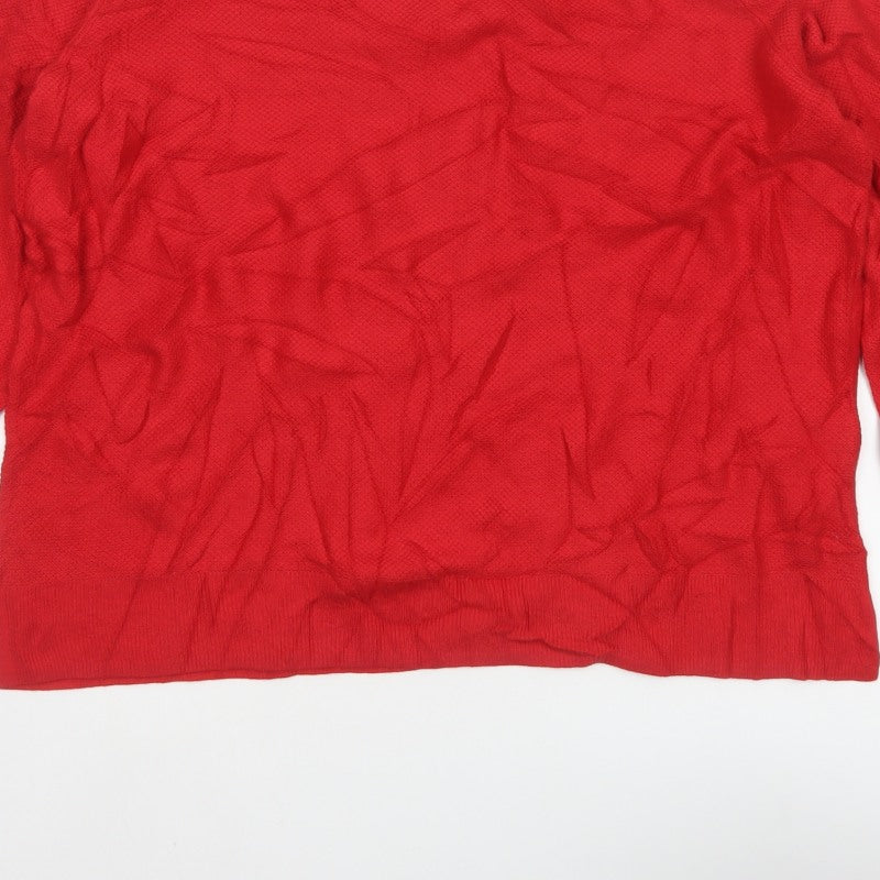 Gap Women’s Red 2XL Cable-Knit Crew Neck Pullover Jumper