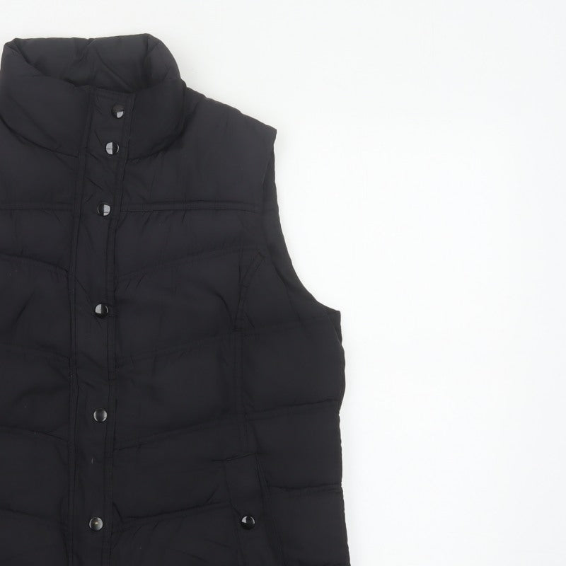 Cherokee Women Black Size 14 Padded Puffer Waistcoat