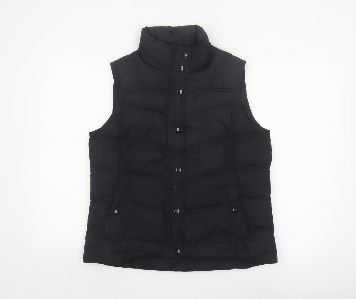 Cherokee Women Black Size 14 Padded Puffer Waistcoat