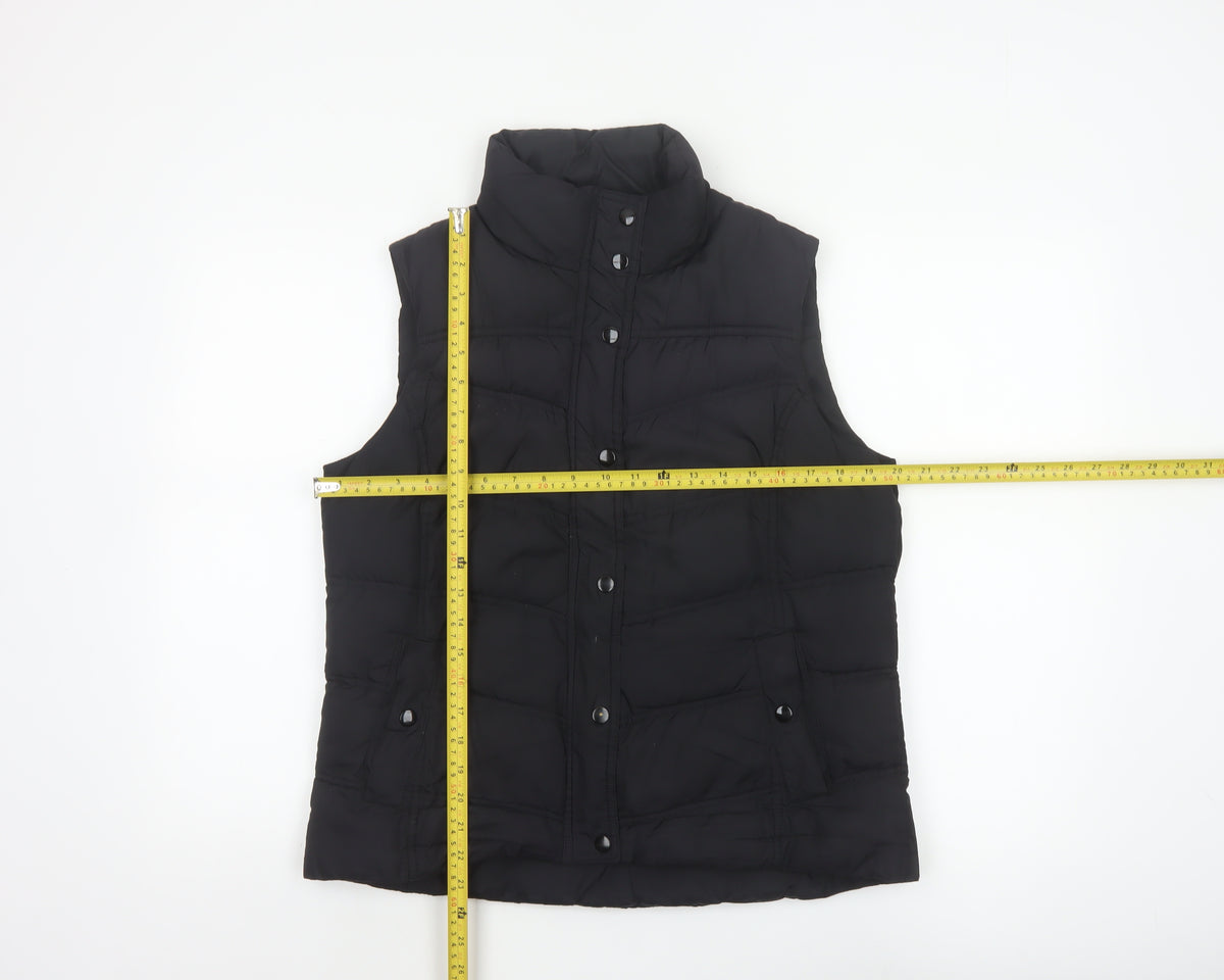Cherokee Women Black Size 14 Padded Puffer Waistcoat
