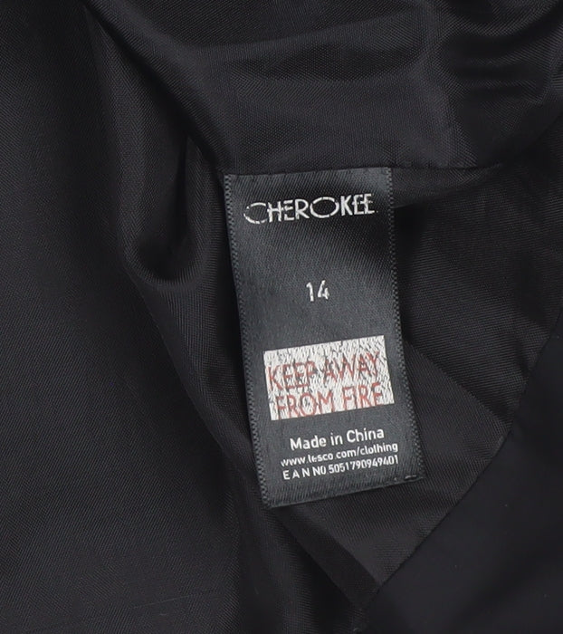 Cherokee Women Black Size 14 Padded Puffer Waistcoat